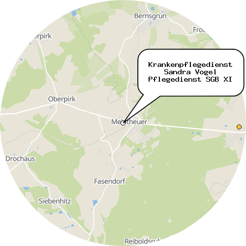 Kartenausschnitt für die Firma Krankenpflegedienst Sandra Vogel Pflegedienst SGB XI