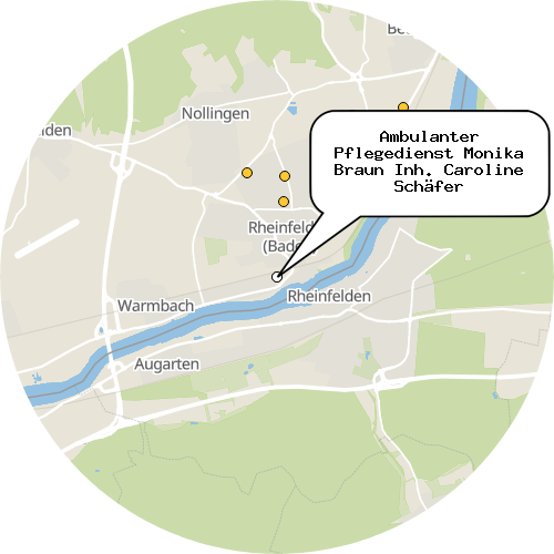 Kartenausschnitt für die Firma Ambulanter Pflegedienst Monika Braun Inh. Caroline Schäfer