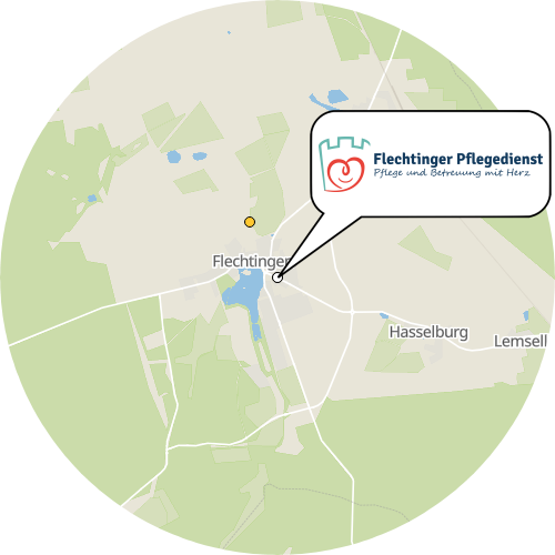 Kartenausschnitt für die Firma Flechtinger Pflegedienst GmbH & Co. KG