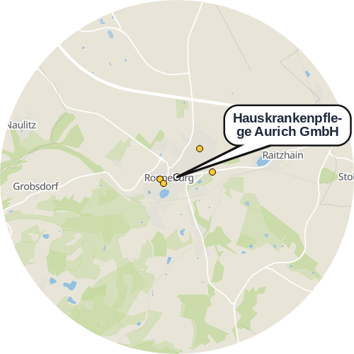 Kartenausschnitt für die Firma Hauskrankenpflege Aurich GmbH