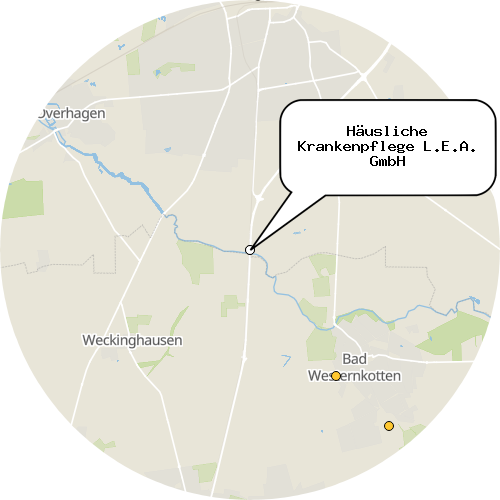 Kartenausschnitt für die Firma Häusliche Krankenpflege L.E.A. GmbH