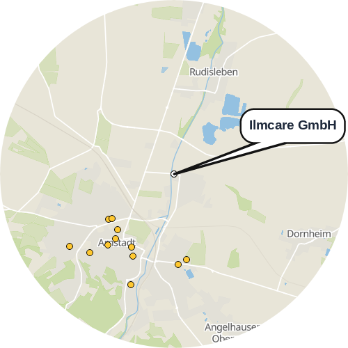 Kartenausschnitt für die Firma Ilmcare GmbH