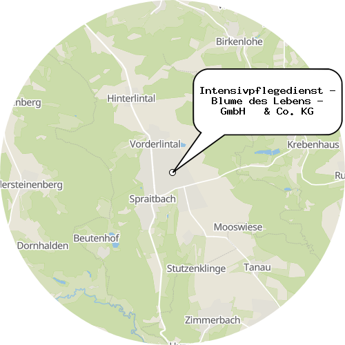 Kartenausschnitt für die Firma Intensivpflegedienst - Blume des Lebens - GmbH   & Co. KG