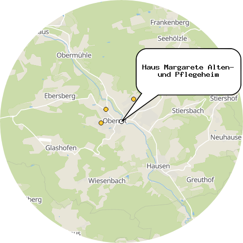 Kartenausschnitt für die Firma Haus Margarete Alten- und Pflegeheim