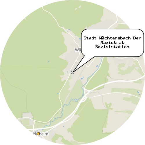 Kartenausschnitt für die Firma Stadt Wächtersbach Der Magistrat Sozialstation