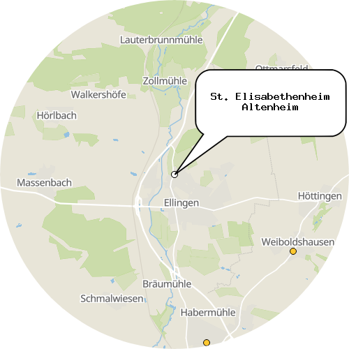 Kartenausschnitt für die Firma St. Elisabethenheim Altenheim