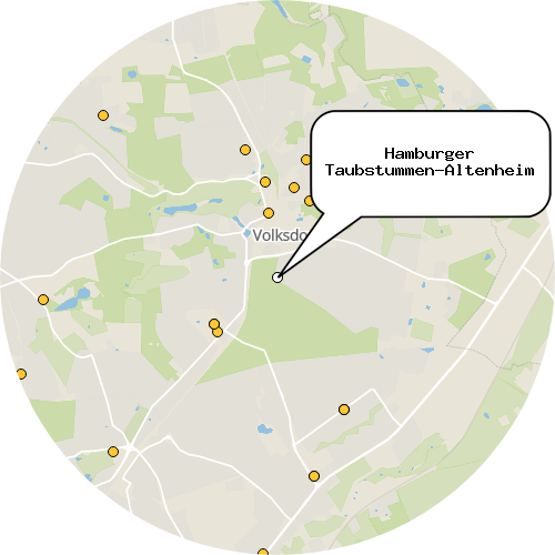 Kartenausschnitt für die Firma Hamburger Taubstummen-Altenheim