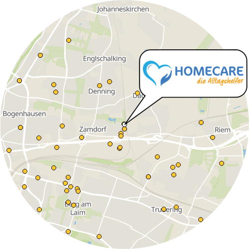 Kartenausschnitt für die Firma Senioren und Alltagshilfe   München GmbH
