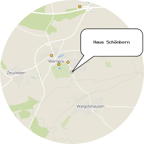 Kartenausschnitt für die Firma Haus Schönborn