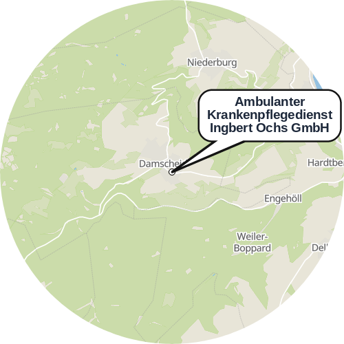 Kartenausschnitt für die Firma Ambulanter Krankenpflegedienst Ingbert Ochs GmbH