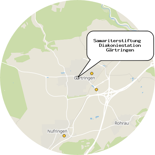 Kartenausschnitt für die Firma Samariterstiftung   Diakoniestation Gärtringen