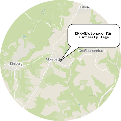 Kartenausschnitt für die Firma DRK-Gästehaus für Kurzzeitpflege