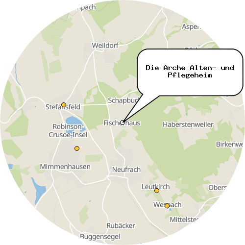 Kartenausschnitt für die Firma Die Arche Alten- und Pflegeheim