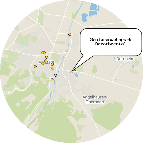 Kartenausschnitt für die Firma Seniorenwohnpark Dorotheental