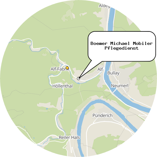 Kartenausschnitt für die Firma Boemer Michael Mobiler Pflegedienst
