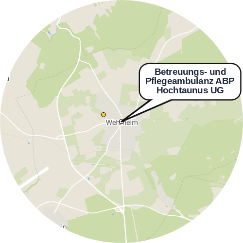 Kartenausschnitt für die Firma Betreuungs- und Pflegeambulanz ABP Hochtaunus UG