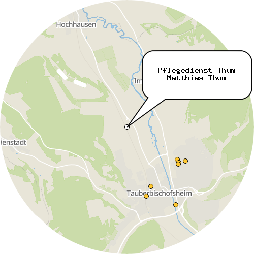 Kartenausschnitt für die Firma Pflegedienst Thum Matthias Thum