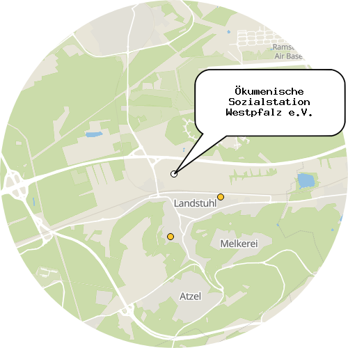Kartenausschnitt für die Firma Ökumenische Sozialstation Westpfalz e.V.