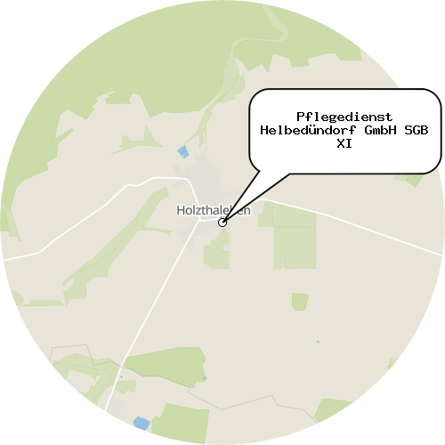 Kartenausschnitt für die Firma Pflegedienst Helbedündorf GmbH SGB XI
