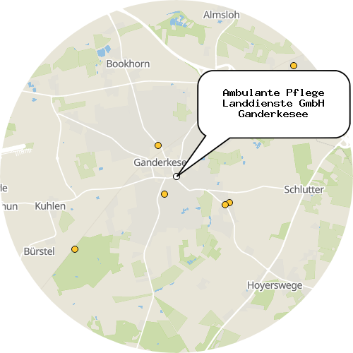 Kartenausschnitt für die Firma Ambulante Pflege Landdienste GmbH Ganderkesee