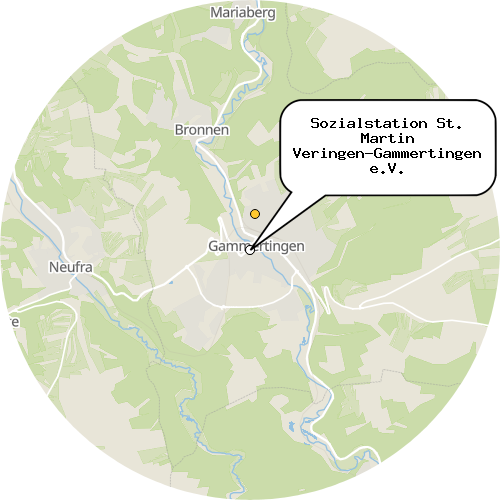 Kartenausschnitt für die Firma Sozialstation St. Martin Veringen-Gammertingen e.V.
