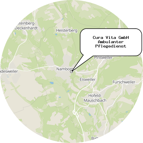 Kartenausschnitt für die Firma Cura Vita GmbH Ambulanter Pflegedienst