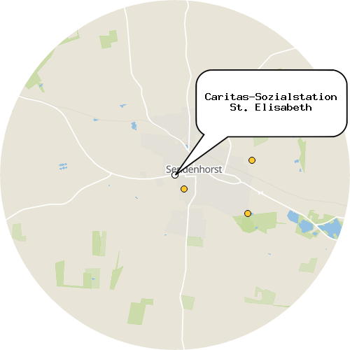 Kartenausschnitt für die Firma Caritas-Sozialstation St. Elisabeth