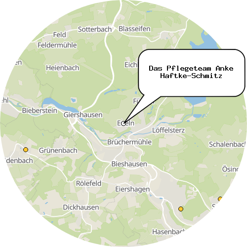 Kartenausschnitt für die Firma Das Pflegeteam Anke Haftke-Schmitz