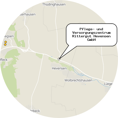 Kartenausschnitt für die Firma Pflege- und Versorgungszentrum Rittergut Hevensen GmbH