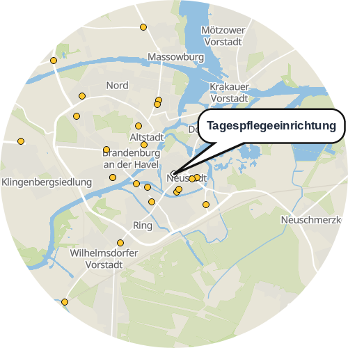 Kartenausschnitt für die Firma Tagespflegeeinrichtung