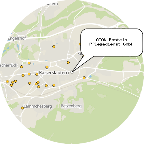 Kartenausschnitt für die Firma ATON Epstein Pflegedienst GmbH