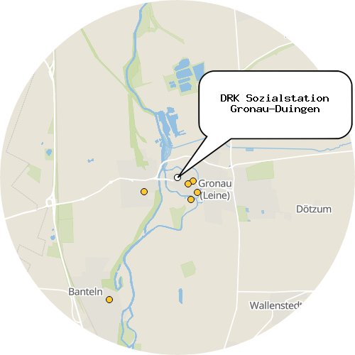 Kartenausschnitt für die Firma DRK Sozialstation Gronau-Duingen
