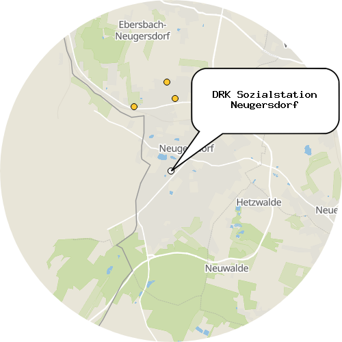 Kartenausschnitt für die Firma DRK Sozialstation Neugersdorf