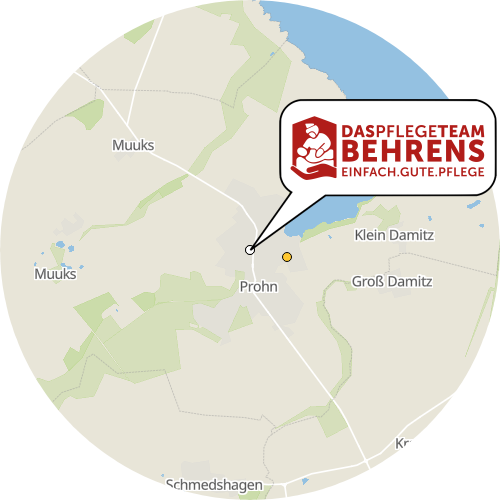 Kartenausschnitt für die Firma Das Pflegeteam Behrens GmbH
