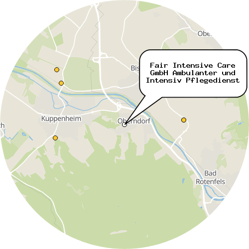Kartenausschnitt für die Firma Fair Intensive Care GmbH Ambulanter und Intensiv Pflegedienst