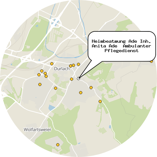 Kartenausschnitt für die Firma Heimbeatmung Ade Inh. Anita Ade  Ambulanter Pflegedienst