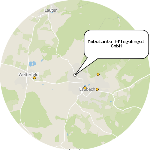Kartenausschnitt für die Firma Ambulante PflegeEngel GmbH