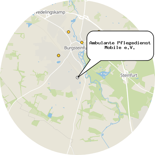 Kartenausschnitt für die Firma Ambulante Pflegedienst Mobile e.V.