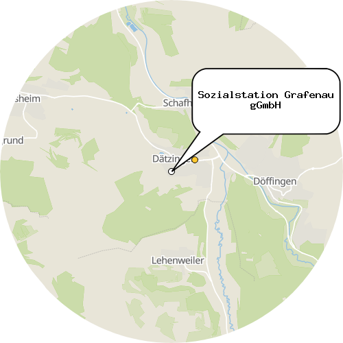 Kartenausschnitt für die Firma Sozialstation Grafenau gGmbH