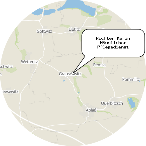 Kartenausschnitt für die Firma Richter Karin Häuslicher Pflegedienst