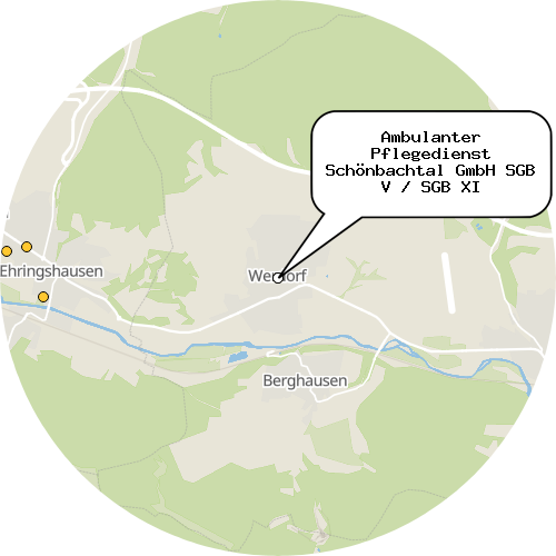 Kartenausschnitt für die Firma Ambulanter Pflegedienst Schönbachtal GmbH SGB V / SGB XI
