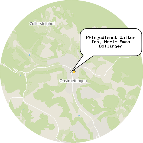 Kartenausschnitt für die Firma Pflegedienst Walter Inh. Marie-Emma Bollinger
