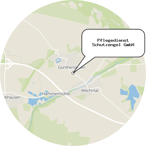 Kartenausschnitt für die Firma Pflegedienst Schutzengel GmbH