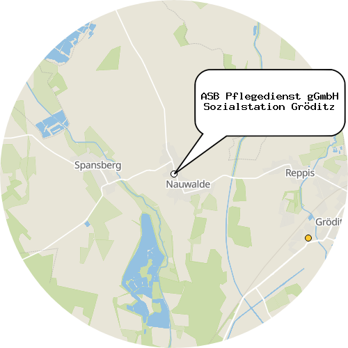 Kartenausschnitt für die Firma ASB Pflegedienst gGmbH Sozialstation Gröditz