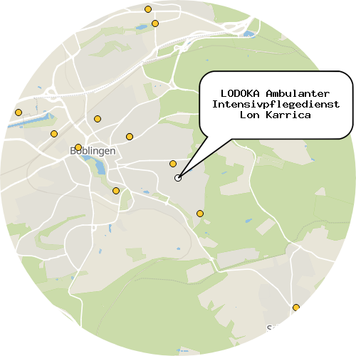 Kartenausschnitt für die Firma LODOKA Ambulanter Intensivpflegedienst Lon Karrica