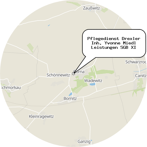 Kartenausschnitt für die Firma Pflegedienst Drexler Inh. Yvonne Miedl Leistungen SGB XI