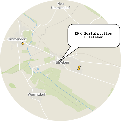 Kartenausschnitt für die Firma DRK Sozialstation Eilsleben