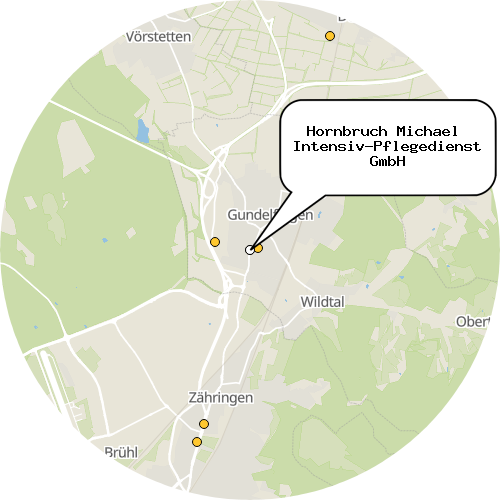 Kartenausschnitt für die Firma Hornbruch Michael  Intensiv-Pflegedienst GmbH