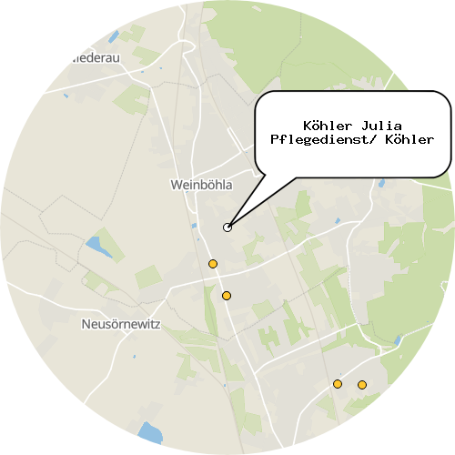 Kartenausschnitt für die Firma Köhler Julia Pflegedienst/ Köhler