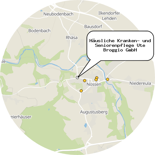 Kartenausschnitt für die Firma Häusliche Kranken- und Seniorenpflege Ute Broggio GmbH